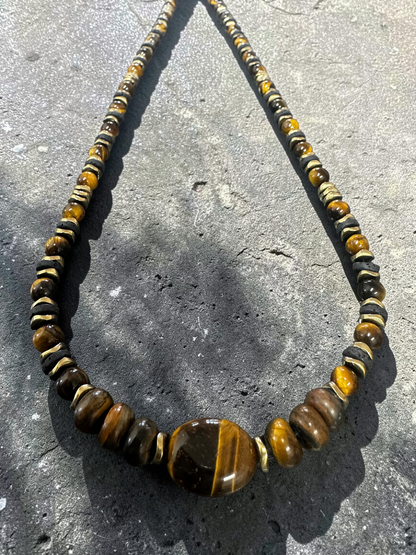 שרשרת לגבר נשמת הנמר - עוצמה, הצלחה והגנה