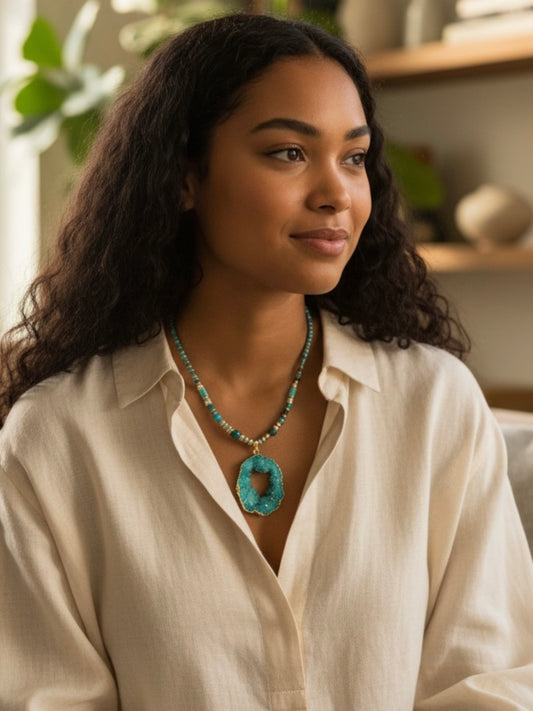 שרשרת קול הנשמה - תקשורת אמיתית, בהירות ושלווה